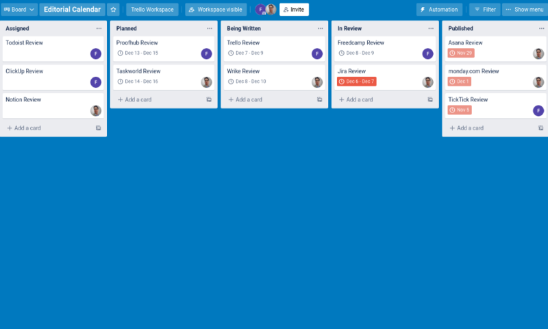 trello cost kanban