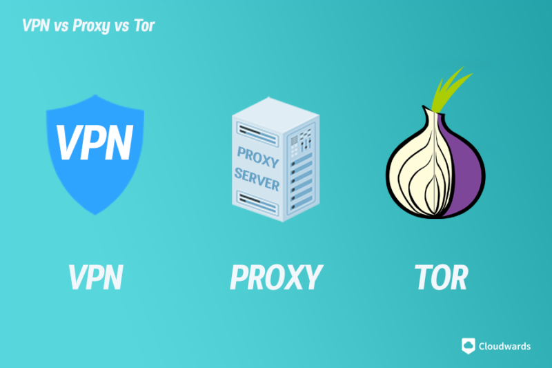 vpn vs proxy vs tor