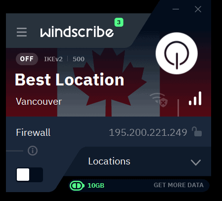 windscribe app canada