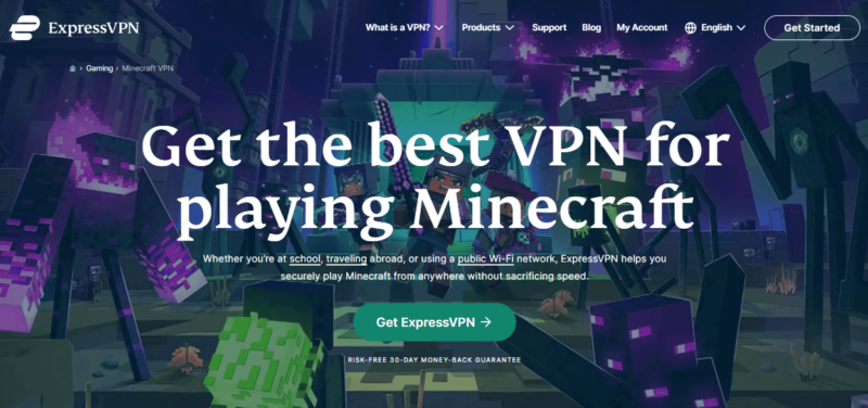 A melhor VPN para jogar Minecraft