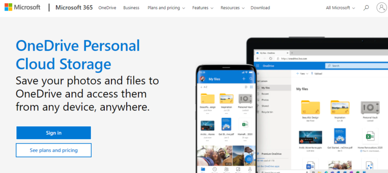 get onedrive family cloud storage