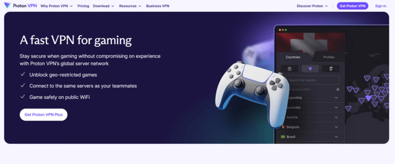 proton vpn gaming v2