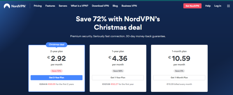 choose NordVPN plan