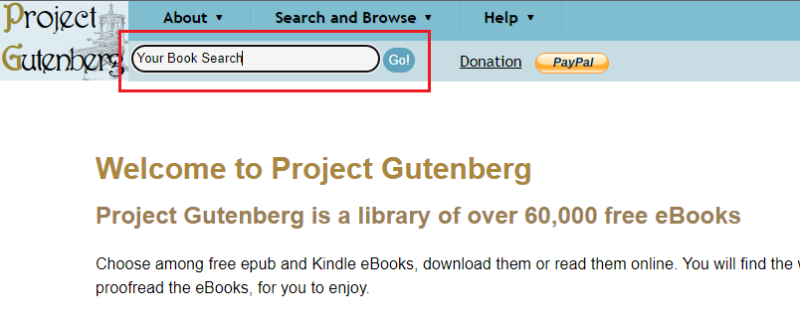 gutenberg search left side