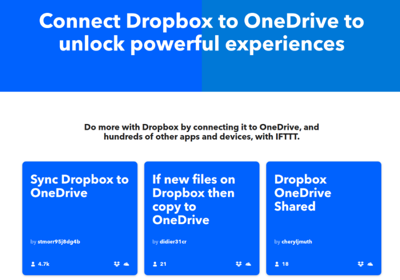 ifttt sync folders