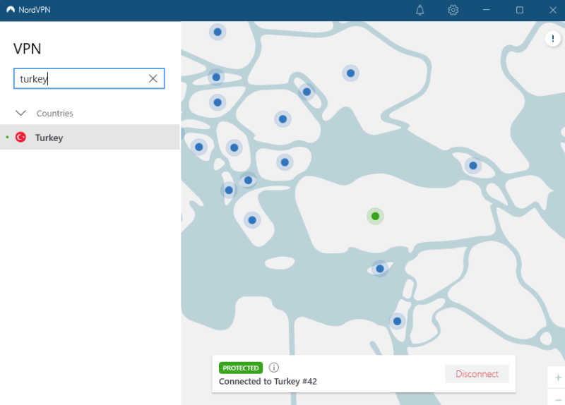 nordvpn server turkey