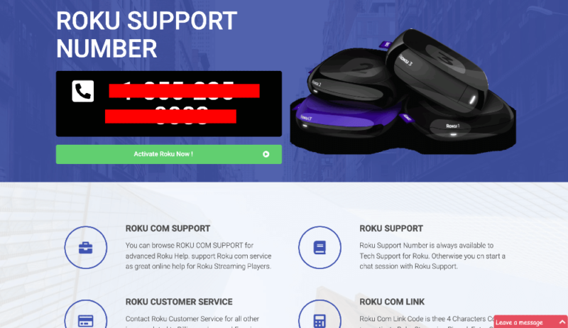 roku scams fake support