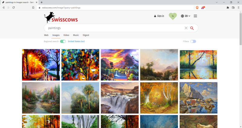 swisscows image search