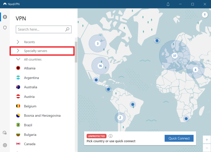 nordvpn onion step 4