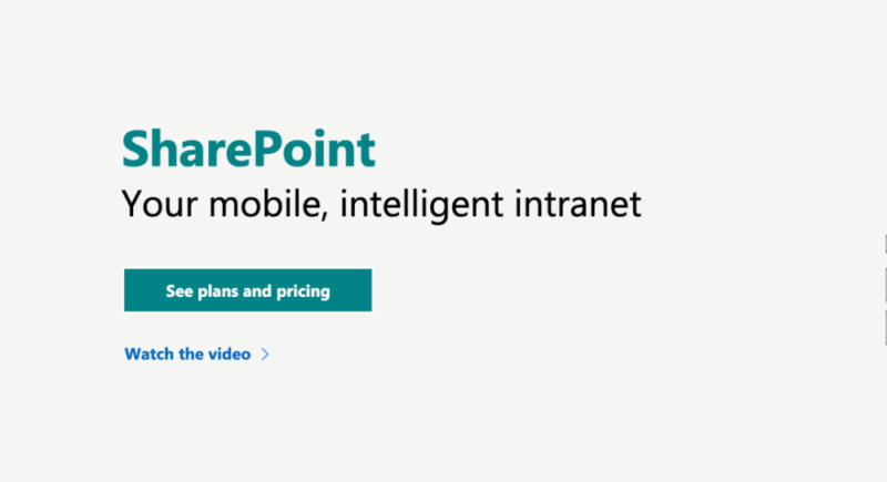 sharepoint home page