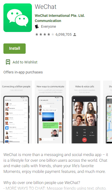 Wechat sign up discount