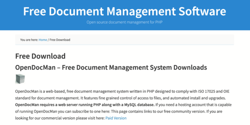 opendocman free