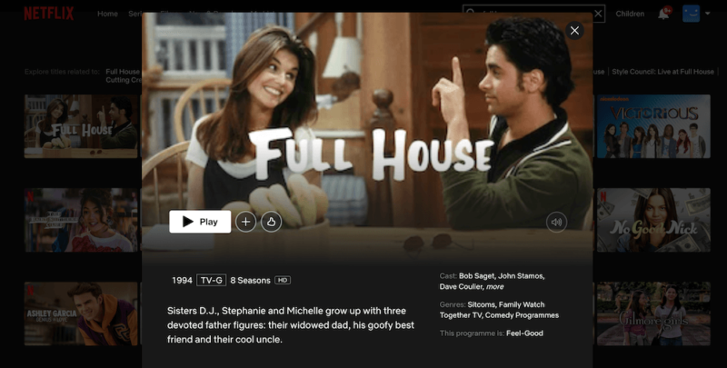 how to watch full house netflix
