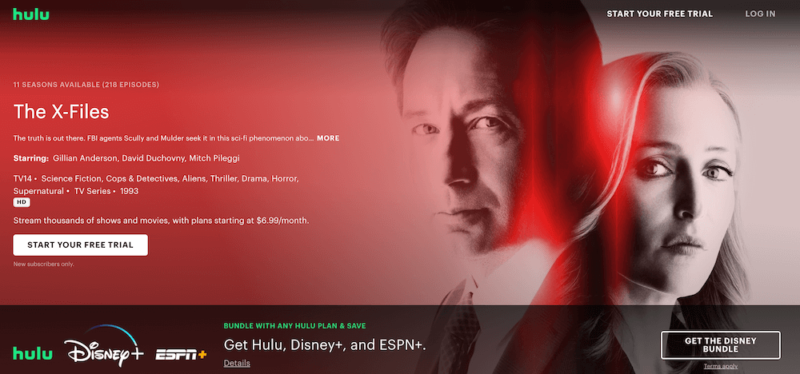 how to watch x-files hulu