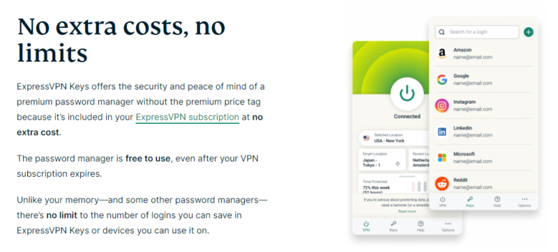 ExpressVPN Keys bundle info