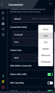 Windscribe-protocols windscribe protocols
