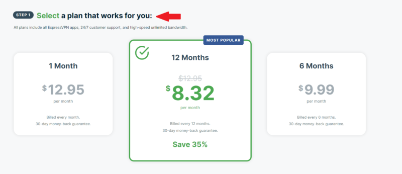expressvpn plans