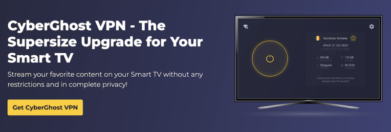get cyberghost smart tv