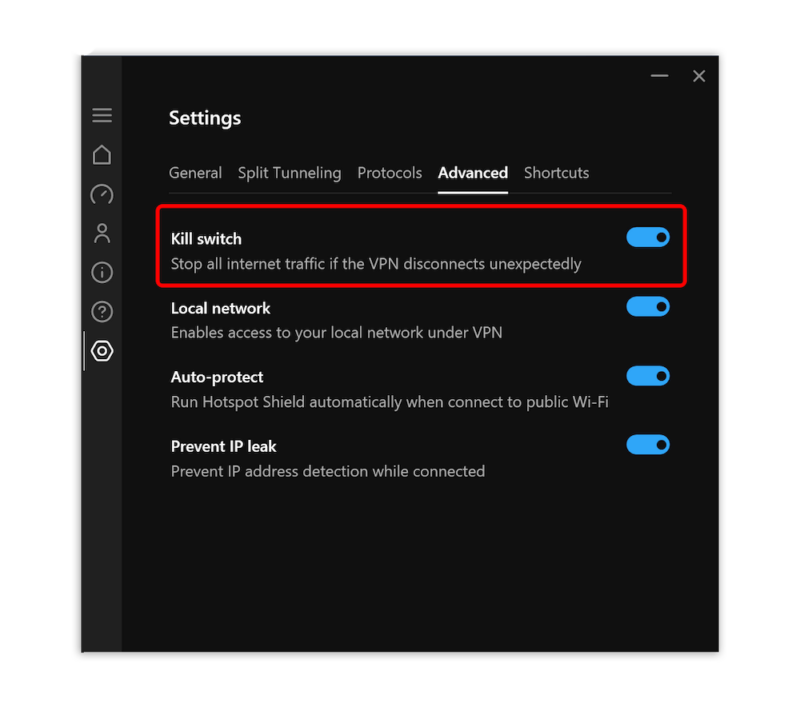 hotspot shield kill switch