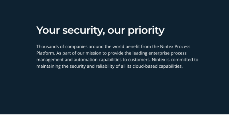 nintex security