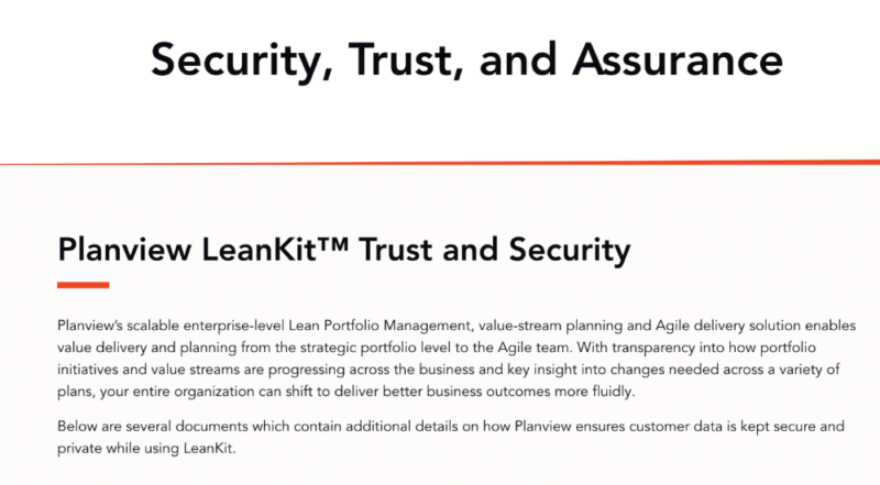 leankit security and privacy