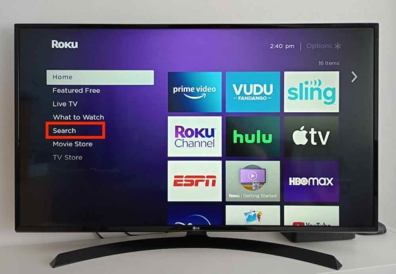 Roku search