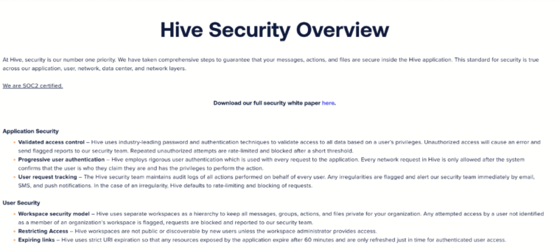 hive security overview