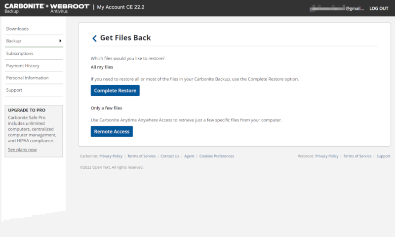 idrive vs carbonite web dashboard