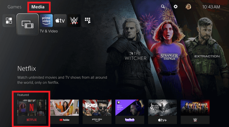 nettflix ps5