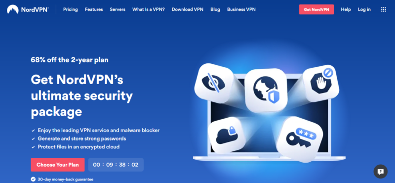 nordvpn homepage