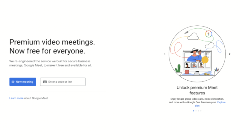 Google meet new meeting