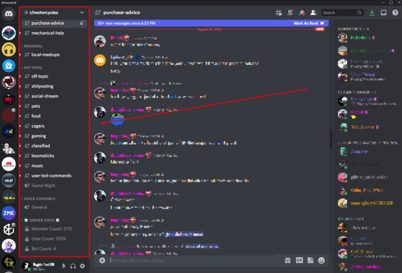 features channels discord