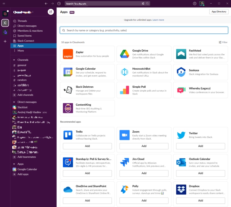 features integrations slack features-integrations-slack