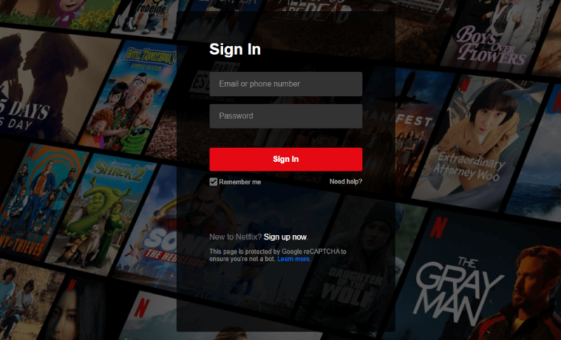 login to netflix