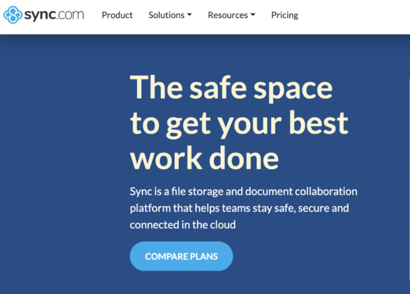 sync.com sign up