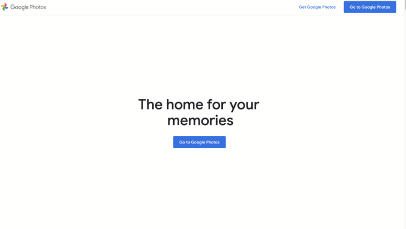 Google photos home