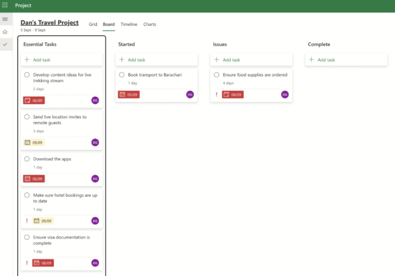 ms p kanban