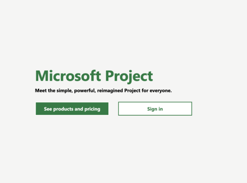 ms project home page