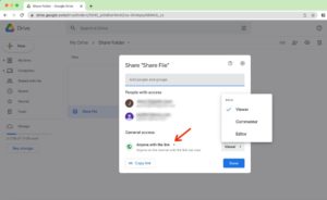 change-link-permission change link permission