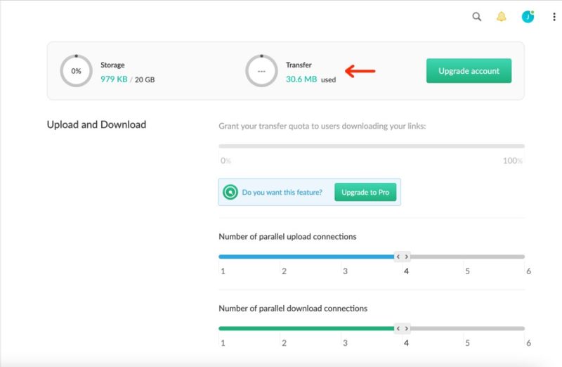 mega transfer limit 1