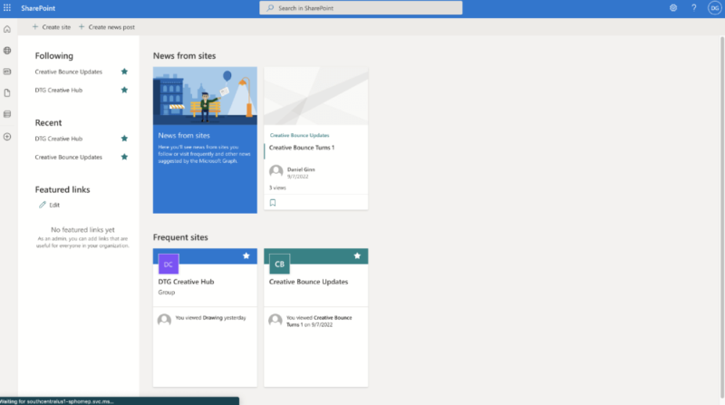 sharepoint dashboard 