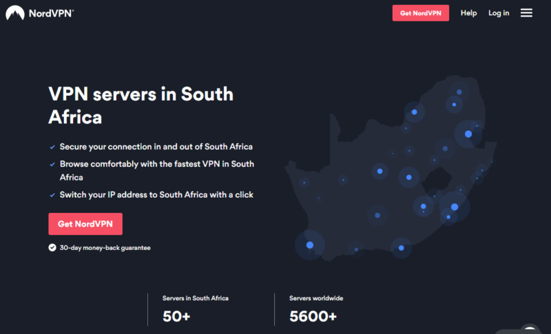 NordVPN for South Africa