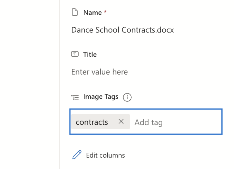 sharepoint image tags