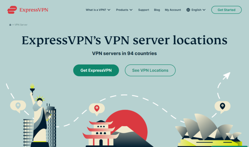 expressvpn server locations