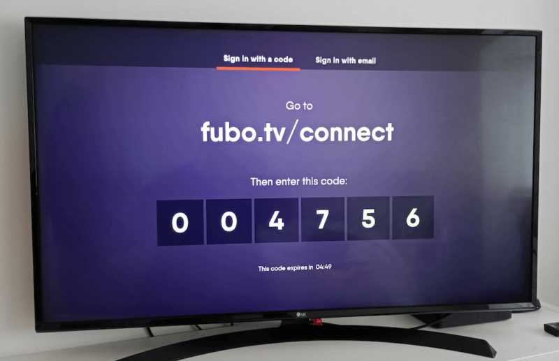 fubotv code