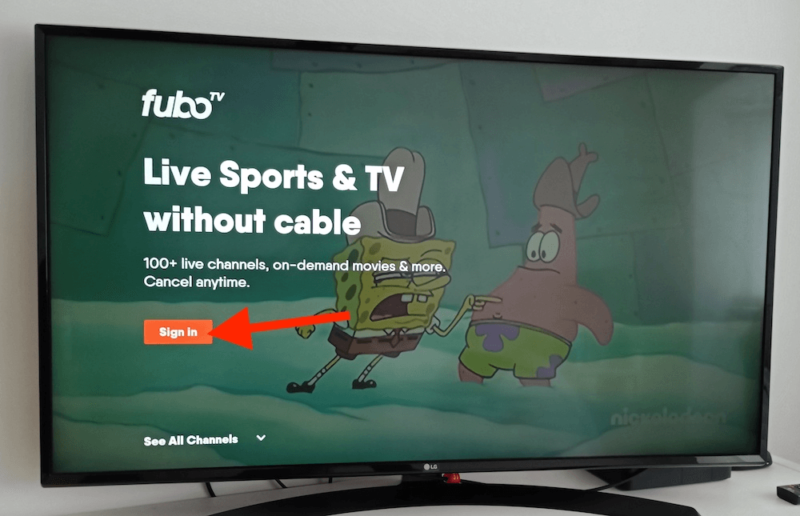 fubotv sign in