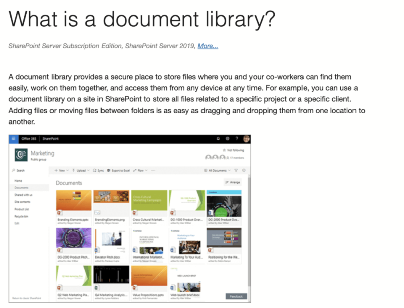 sharepoint document library 