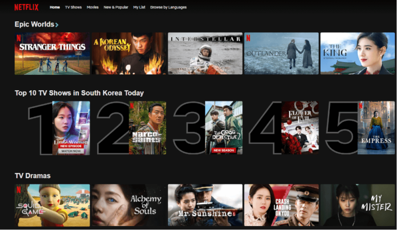 south korean netflix