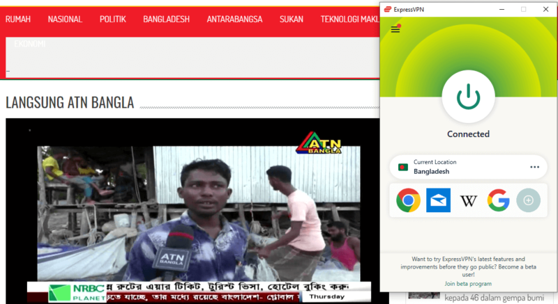 Access content in Bangladesh