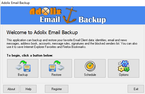 adolix email backup application